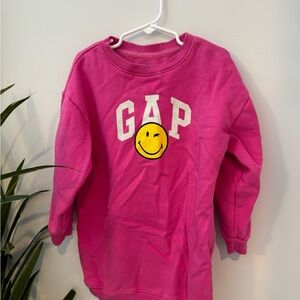 GAP Kids Sweatshirt Dress with Smiley